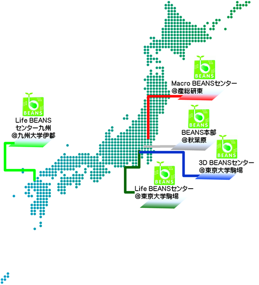 BEANS拠点地図